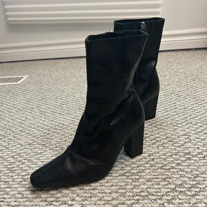 TOPSHOP SNAKE LEATHER BOOTS